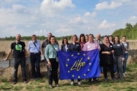 Gruppenfoto im Emsdettener Venn (Foto: Dr. Matthias Kaiser)